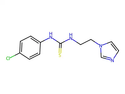 1-(4-Chlorophenyl)-3-(2-imidazol-1-ylethyl)thiourea structure