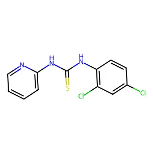N-(2,4-dichlorophenyl)-N'-pyridin-2-ylthiourea structure