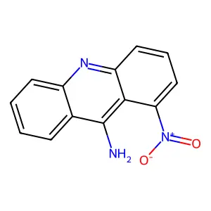 1-Nitro-9-aminoacridine structure