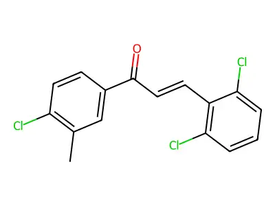 1-(4-Chloro-3-methylphenyl)-3-(2,6-dichlorophenyl)prop-2-en-1-one structure