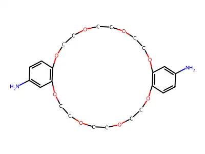 Diaminodibenzo-24-crown-8 structure