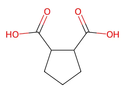 1,2-Cyclopentanedicarboxylic acid, (1R,2R)-rel- structure