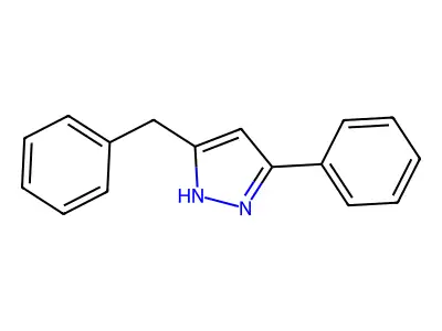 3-Benzyl-5-phenyl-1H-pyrazole structure