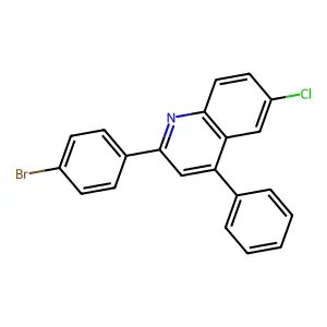 2-(4-Bromophenyl)-6-chloro-4-phenylquinoline structure
