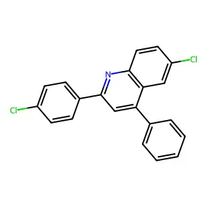 6-Chloro-2-(4-chlorophenyl)-4-phenylquinoline structure