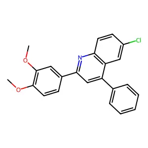 6-Chloro-2-(3,4-dimethoxyphenyl)-4-phenylquinoline structure