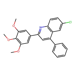 6-Chloro-4-phenyl-2-(3,4,5-trimethoxyphenyl)quinoline structure