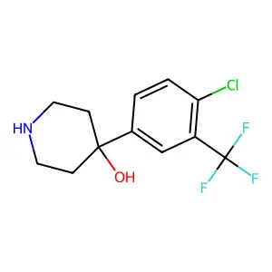 4-(4-Chloro-3-(trifluoromethyl)phenyl)piperidin-4-ol structure