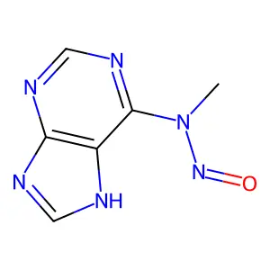 N-Methyl-N-nitroso-9H-purin-6-amine structure