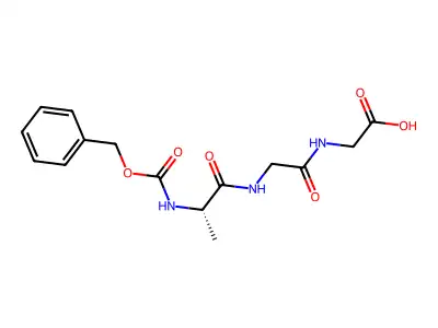 Carbobenzyloxy-L-alanylglycylglycine structure