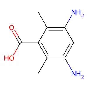 3,5-Diamino-2,6-dimethylbenzoic acid structure