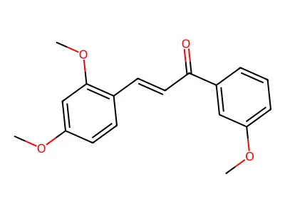 3-(2,4-Dimethoxyphenyl)-1-(3-methoxyphenyl)prop-2-en-1-one structure