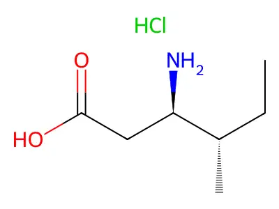 L-beta-homoisoleucine-HCl structure