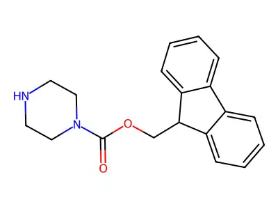 9H-fluoren-9-ylmethyl Piperazine-1-carboxylate structure