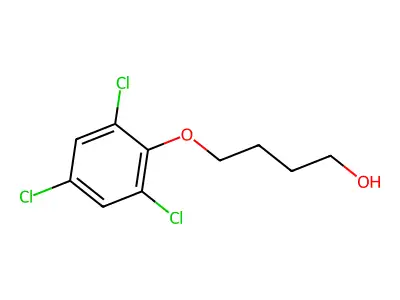 4-(2,4,6-Trichlorophenoxy)butan-1-ol structure