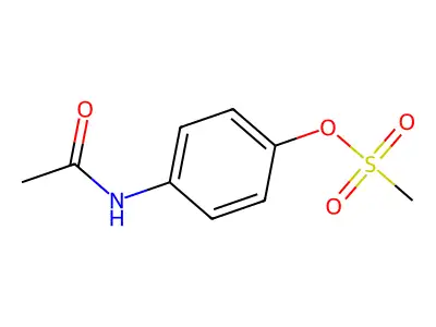 (4-乙酰氨基苯基)甲磺酸酯 structure