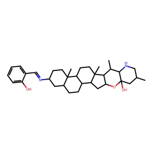 Salicylidene solanocapsine structure