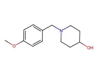1-(4-Methoxybenzyl)piperidin-4-OL structure