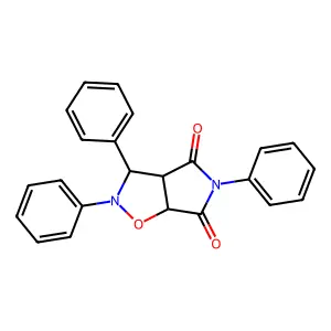 2,3,5-triphenyldihydro-2H-pyrrolo[3,4-d][1,2]oxazole-4,6(3H,5H)-dione structure