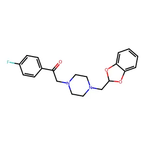 Acetophenone, 4'-fluoro-2-(4-piperonylpiperazin-1-yl)- structure