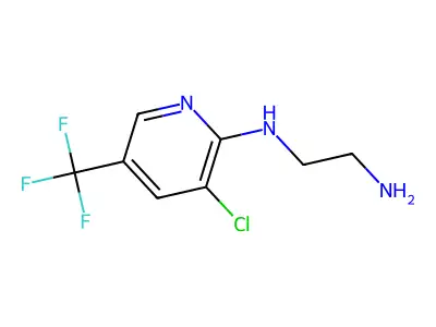N1-[3-Chloro-5-(trifluoromethyl)-2-pyridinyl]-1,2-ethanediamine structure