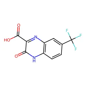 3-Hydroxy-7-(trifluoromethyl)quinoxaline-2-carboxylic acid structure
