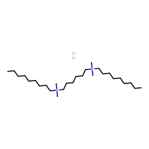 Ammonium, hexamethylenebis(dimethylnonyl-, dichloride structure