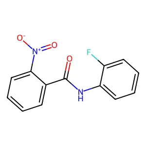 N-(2-fluorophenyl)-2-nitrobenzamide structure