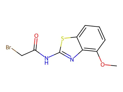 2-Bromo-N-(4-methoxybenzo[d]thiazol-2-yl)acetamide structure