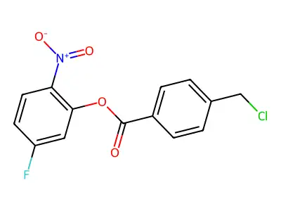 5-Fluoro-2-nitrophenyl 4-(chloromethyl)benzoate structure