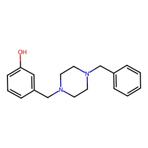 3-[(4-Benzylpiperazin-1-yl)methyl]phenol structure
