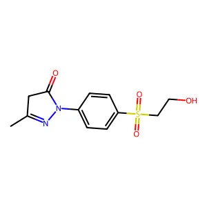3H-Pyrazol-3-one, 2,4-dihydro-2-(4-((2-hydroxyethyl)sulfonyl)phenyl)-5-methyl- structure