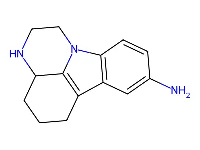 2,3,3a,4,5,6-hexahydro-1H-pyrazino[3,2,1-jk]carbazol-8-amine structure