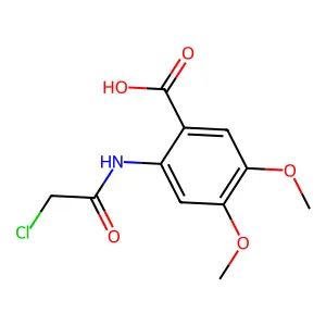 2-[(Chloroacetyl)amino]-4,5-dimethoxybenzoic acid structure