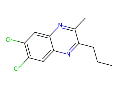 6,7-Dichloro-2-methyl-3-propylquinoxaline structure