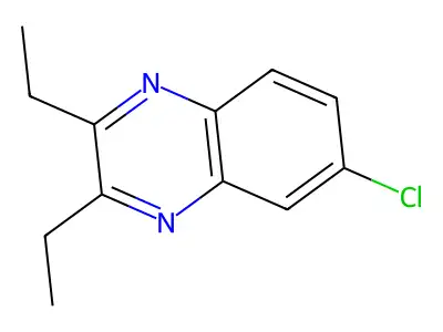 6-Chloro-2,3-diethylquinoxaline structure