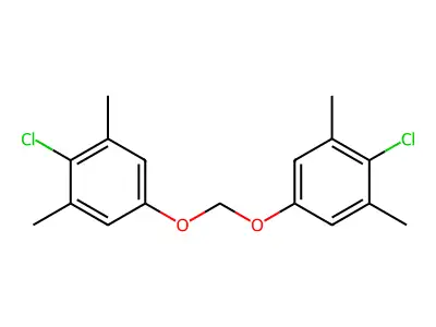 Benzene, 1,1'-[methylenebis(oxy)]bis[4-chloro-3,5-dimethyl- structure