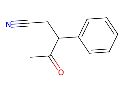 4-Oxo-3-phenylpentanenitrile structure