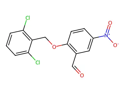 2-[(2,6-Dichlorobenzyl)oxy]-5-nitrobenzaldehyde structure
