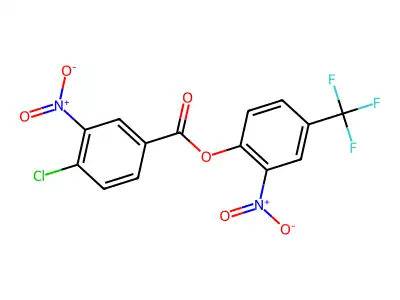 2-Nitro-4-(trifluoromethyl)phenyl 4-chloro-3-nitrobenzoate structure