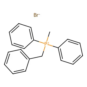 苄基甲基二苯基溴化鏻 structure