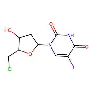 5'-Chloro-2',5'-dideoxy-5-iodouridine structure