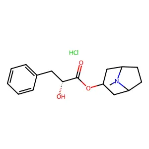 8-Methyl-8-azabicyclo(3.2.1)octan-3-yl 2-hydroxy-3-phenylpropanoate structure