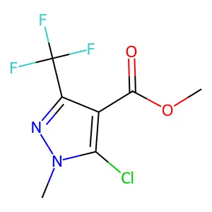 methyl 5-chloro-1-methyl-3-(trifluoromethyl)-1H-pyrazole-4-carboxylate structure