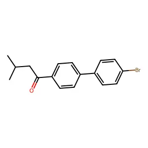 1-[4-(4-Bromophenyl)phenyl]-3-methylbutan-1-one structure