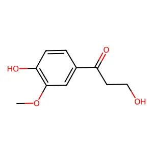 3-Hydroxy-1-(4-hydroxy-3,5-dimethoxyphenyl)-1-propanone structure