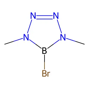 5-Bromo-1,4-dimethyltetrazaborole structure