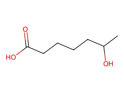6-Hydroxy-heptanoic acid structure