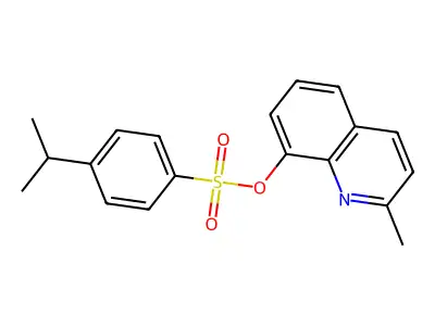 2-Methylquinolin-8-yl 4-(propan-2-yl)benzene-1-sulfonate structure