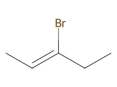 3-Bromo-pent-2-ene structure
